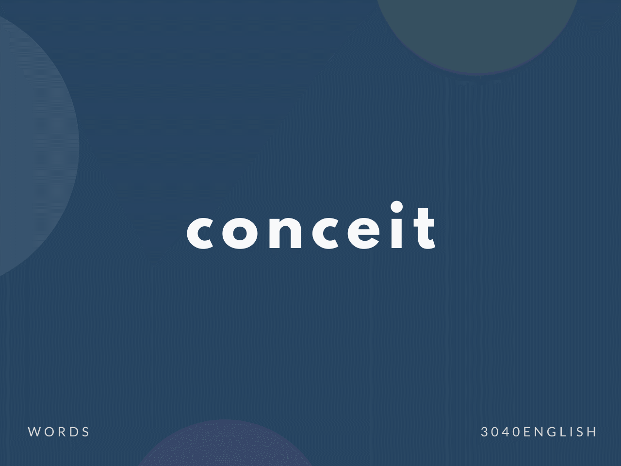 conceit の意味・発音と簡単な使い方【音読用例文あり】