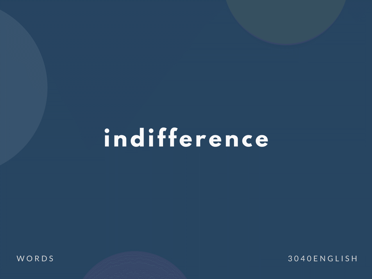 indifference の意味と簡単な使い方【音読用例文あり】