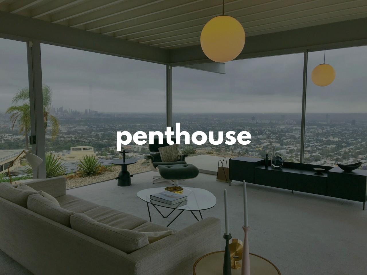 penthouse : 高層マンションにある豪華な住宅