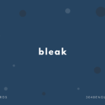 bleak の意味と簡単な使い方【音読用例文あり】