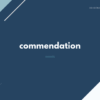 commendation の意味と簡単な使い方【音読用例文あり】