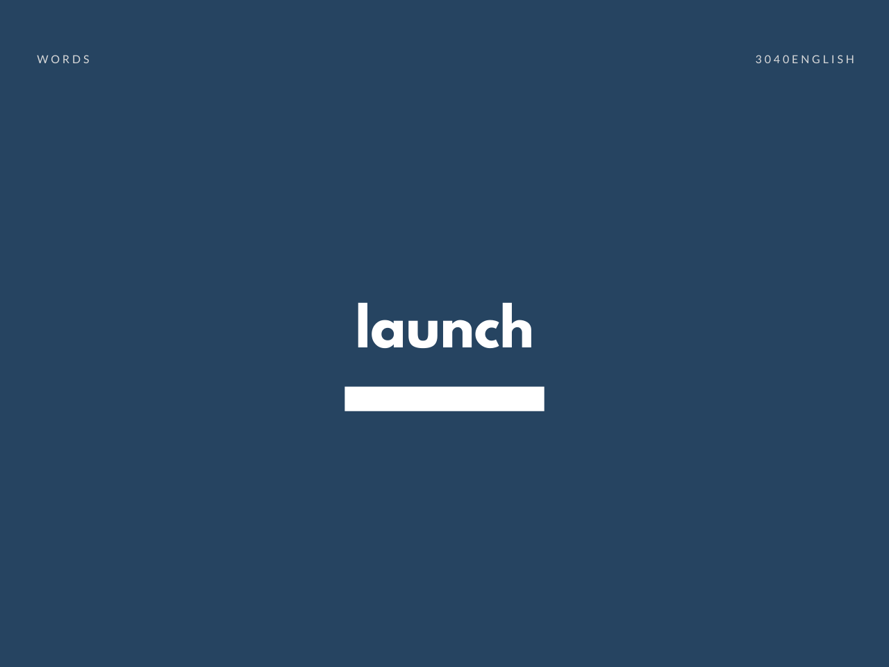 Launch の意味と簡単な使い方 音読用例文あり 30代40代で身につける英会話