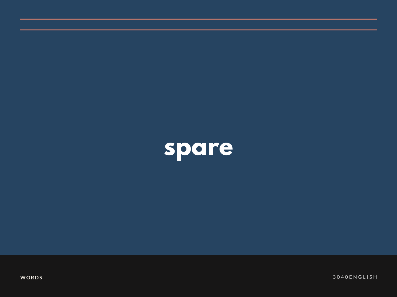【スペア】spare の意味と簡単な使い方【英語表現・例文あり】