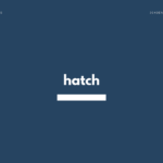 hatch の意味と簡単な使い方【英語表現・例文あり】【ハッチ】
