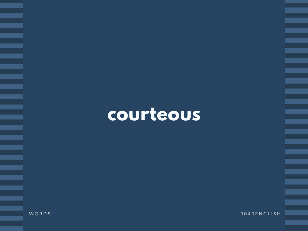 Courteous の意味と簡単な使い方 音読用例文あり