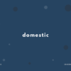 【ドメスティック】domestic の意味と簡単な使い方【英語表現・例文あり】